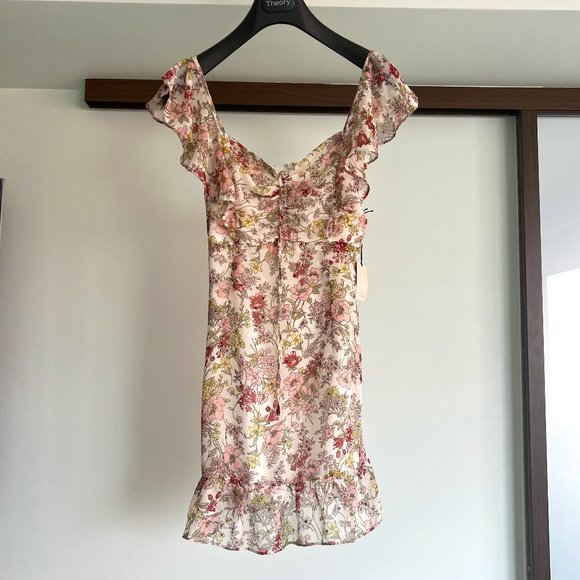 marbelle red mini dress Arabella Twist Shoulder Mini Dress